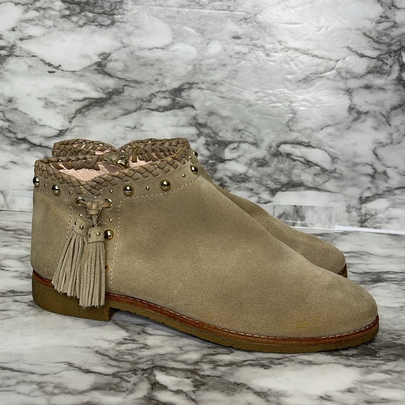 KATE SPADE Beige Suede Ankle Boots size 9.5 M - Picture 9 of 14